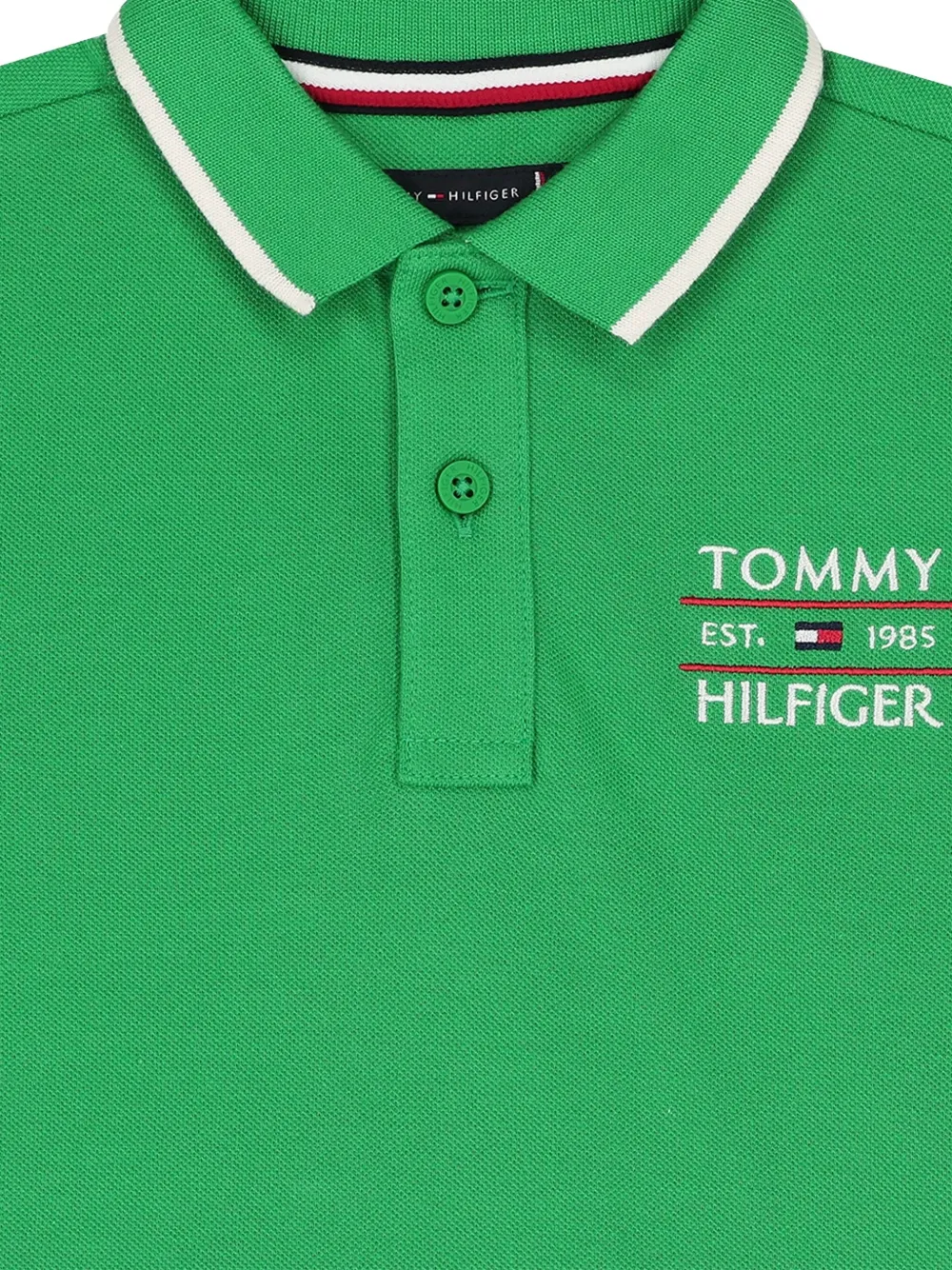 Tommy Hilfiger Junior Katoenen poloshirt Groen