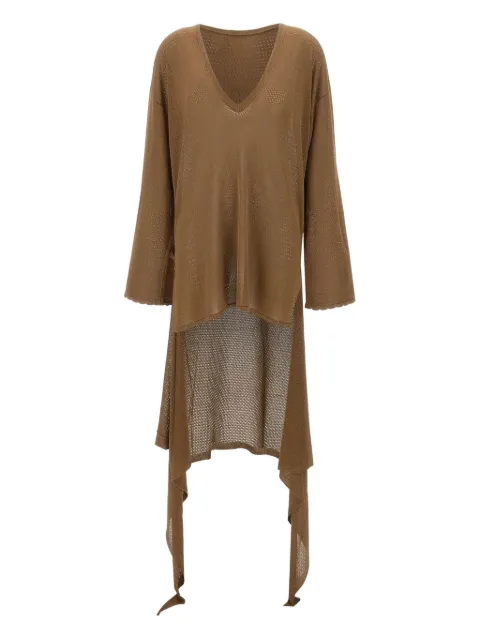 The Attico v-neck beach dress