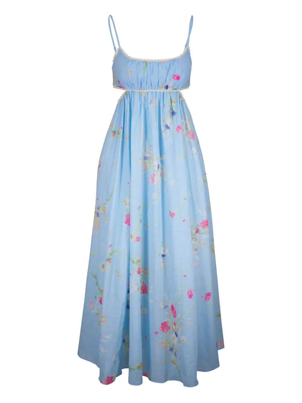 ZIMMERMANN Lucky Picnic maxi dress Blauw