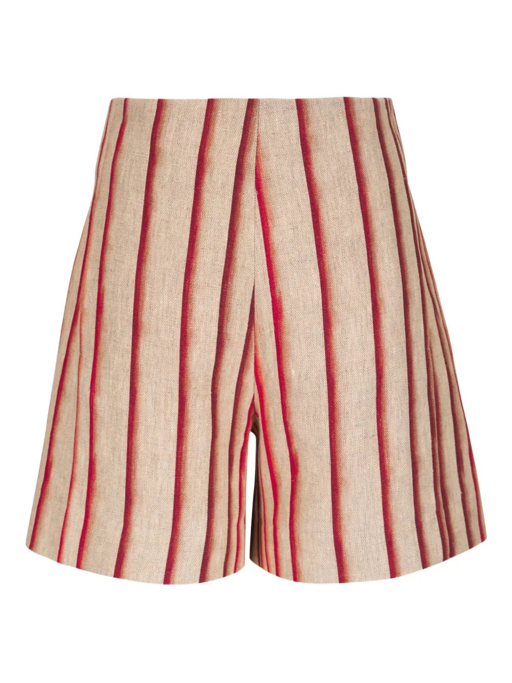 Odeeh striped high-waisted shorts | Neutrals | Image 1