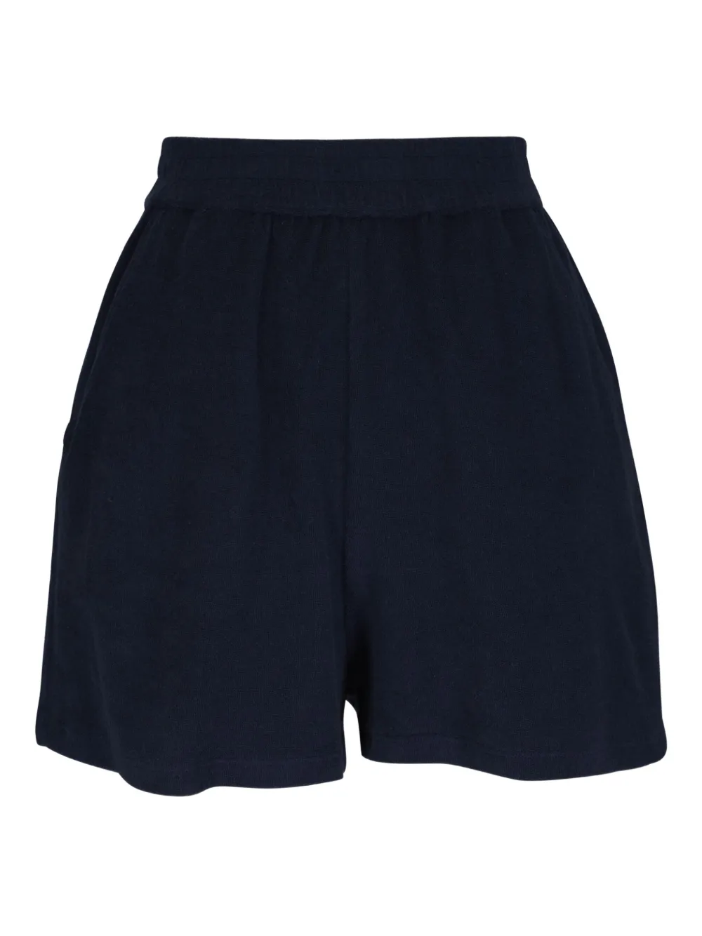 Majestic Filatures Shorts van biologische katoenblend Blauw
