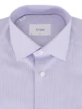 Eton striped button-up shirt - Purple