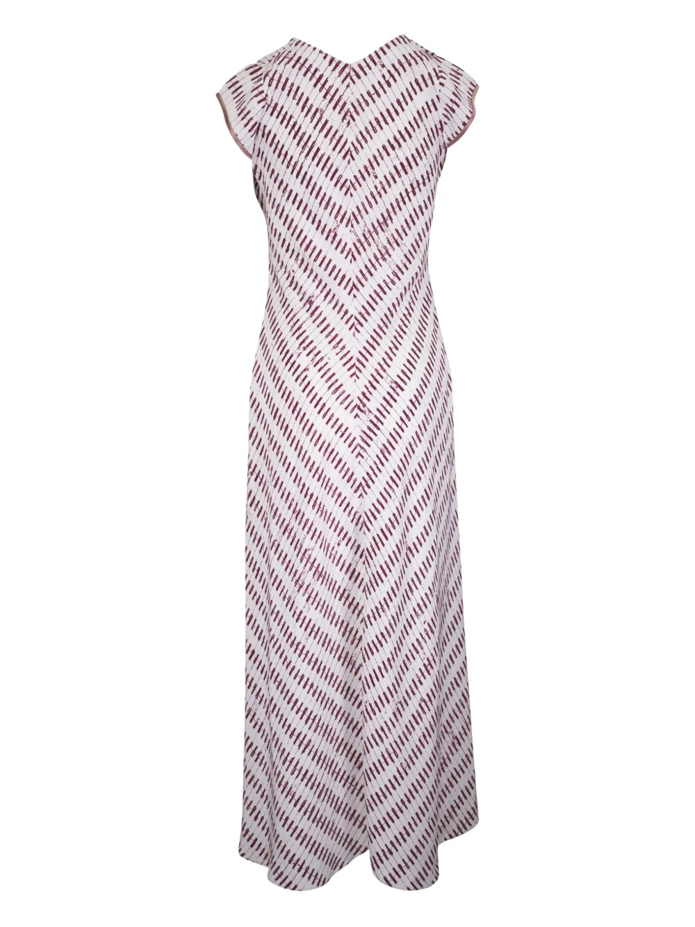 Peter Cohen Maxi-jurk met patroon - Wit