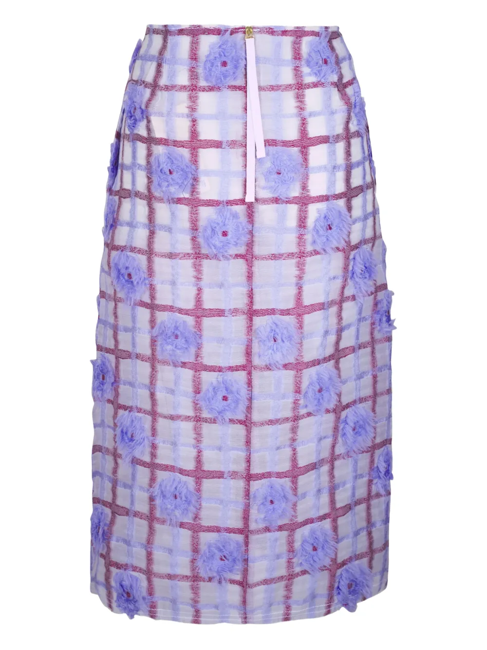 Odeeh Mini-rok verfraaid met bloemen - Roze