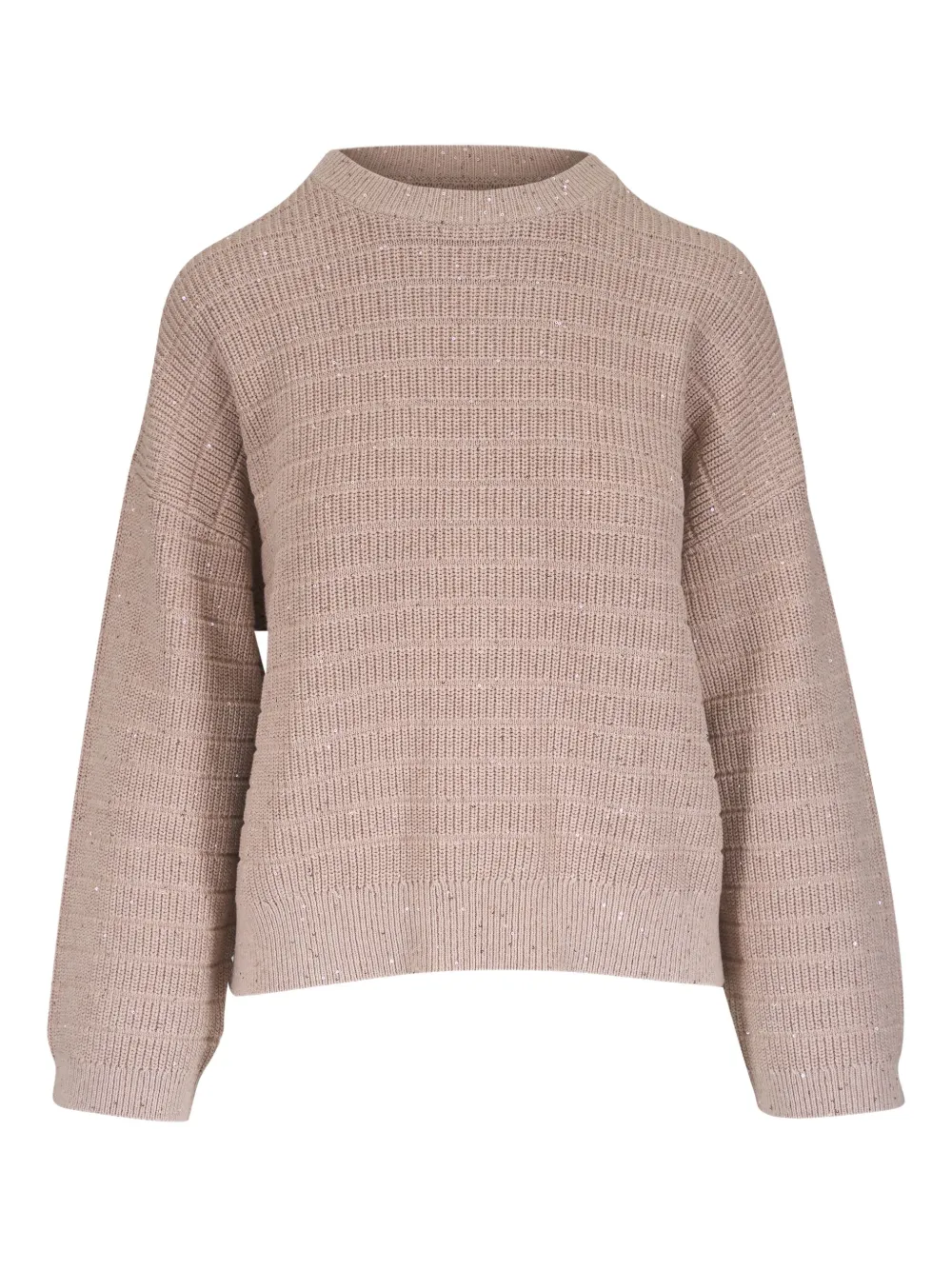 Brunello Cucinelli sequin-embellished jumper - Brown