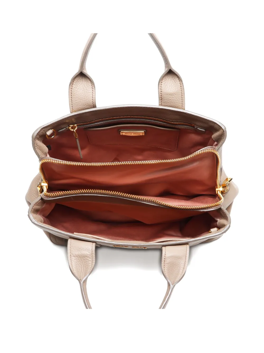 Pre-owned Miu Miu 2010s Madras Two-way Handbag