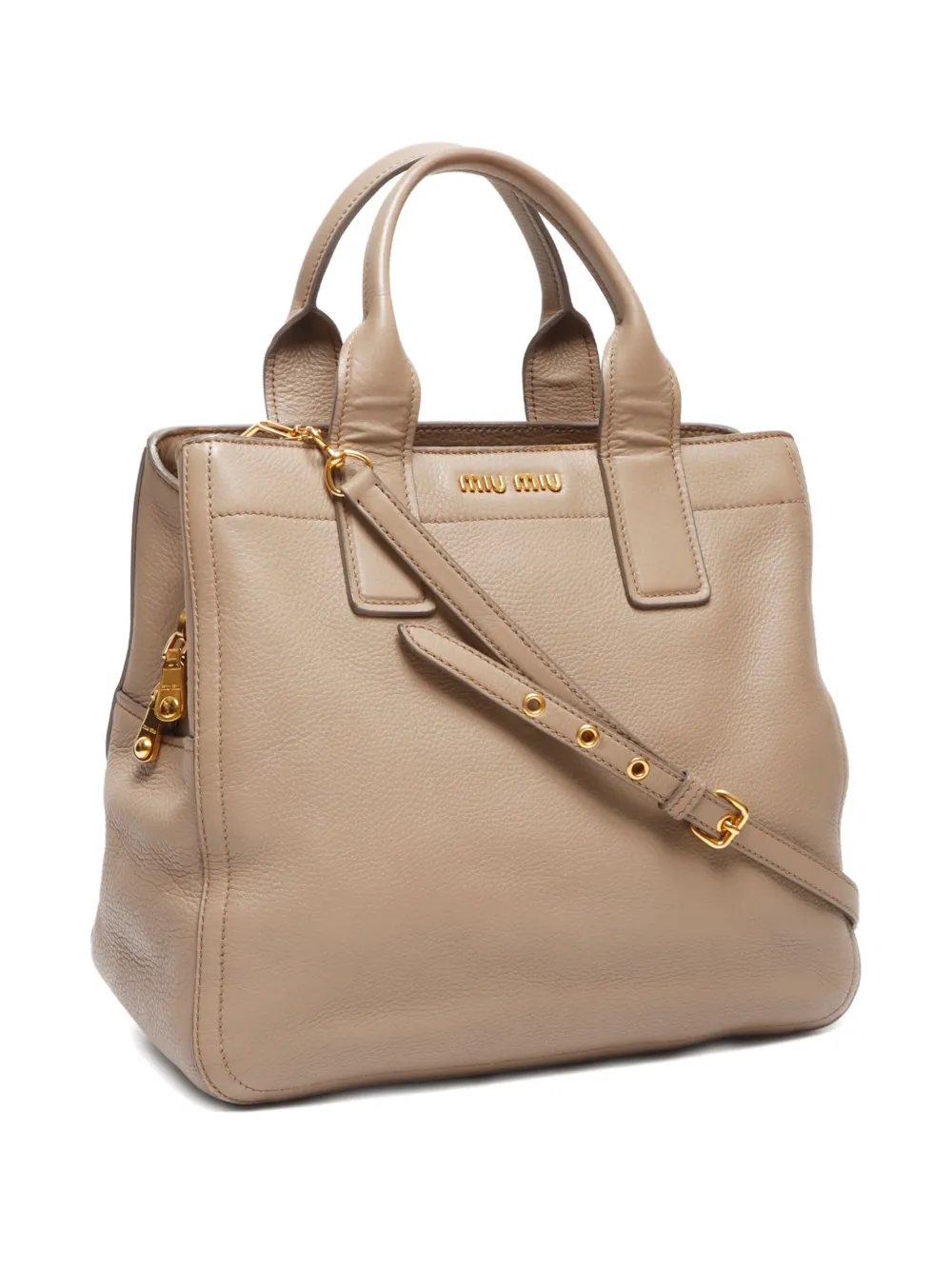 Pre-owned Miu Miu 2010s Madras Two-way Handbag