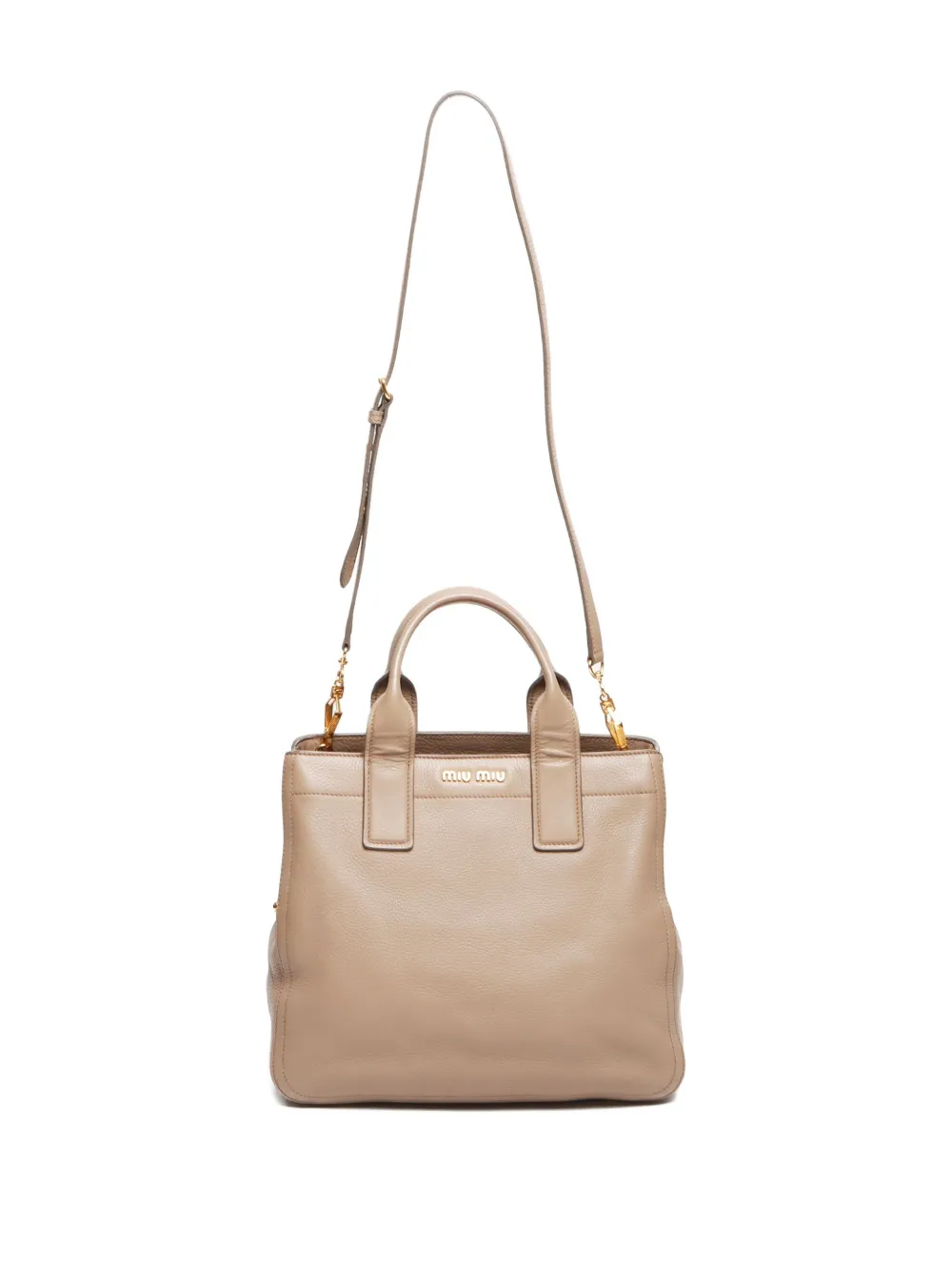 Pre-owned Miu Miu 2010s Madras Two-way Handbag