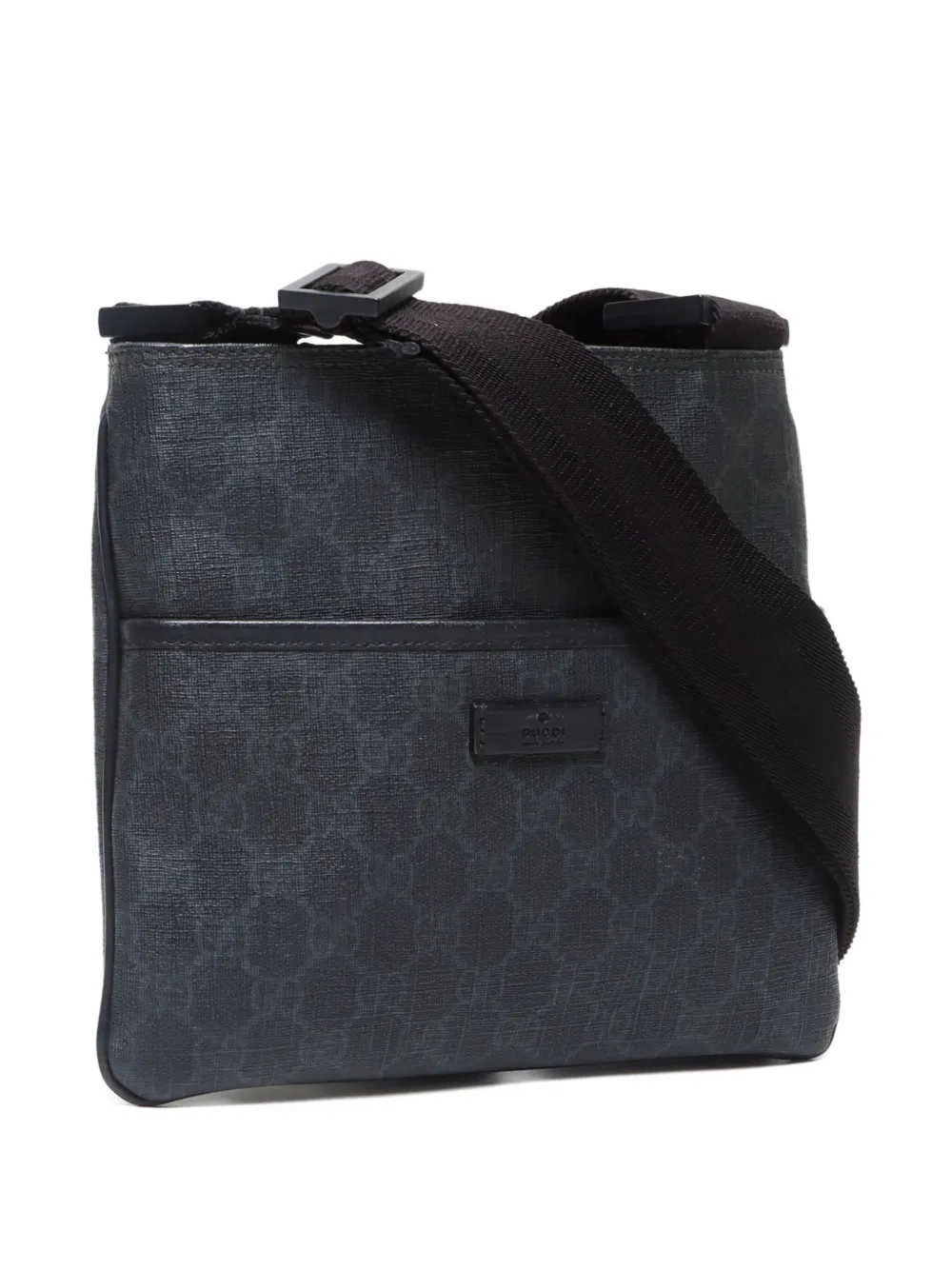 Pre-owned Gucci 2000-2020 Gg Supreme Crossbody Bag In Black