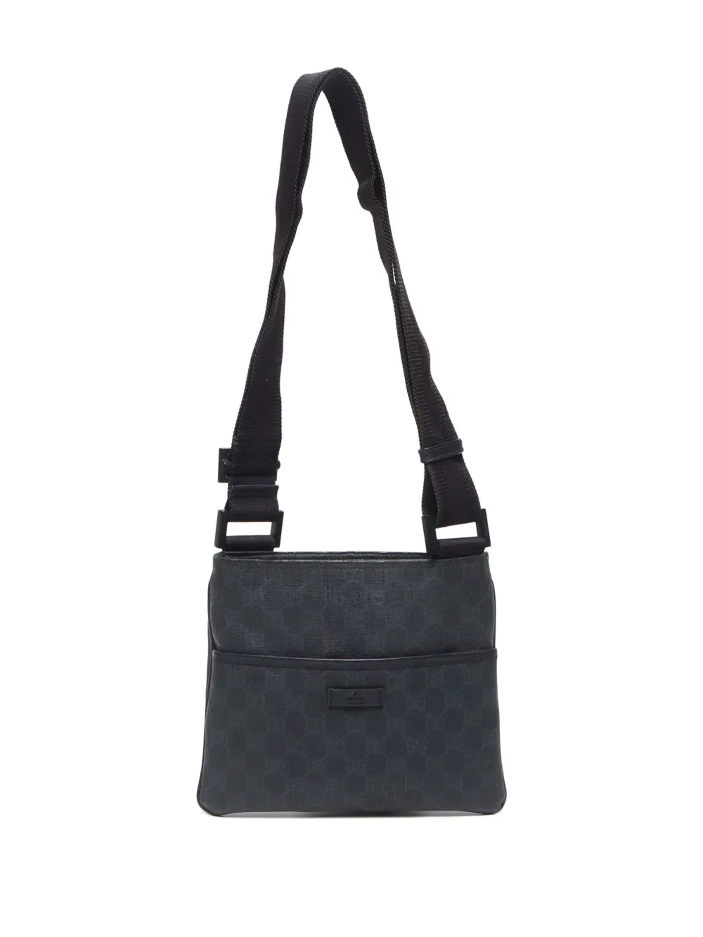Pre-owned Gucci 2000-2020 Gg Supreme Crossbody Bag In Black