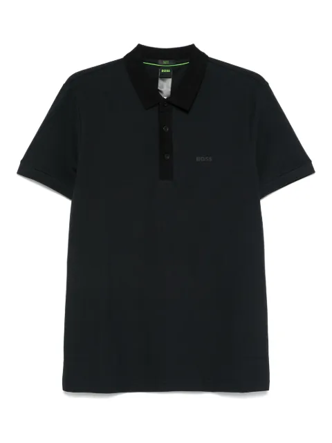 BOSS logo-print polo shirt 
