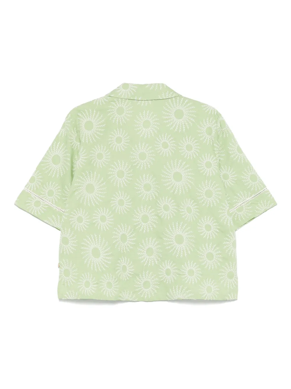Scotch & Soda Blouse met geborduurde bloemen - Groen