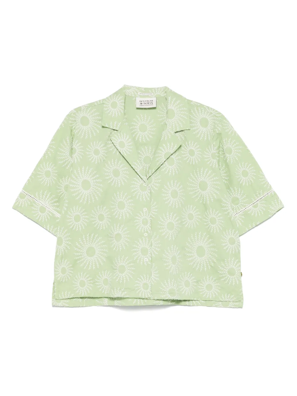 Scotch & Soda Floral-embroidered Shirt