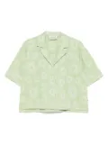 Scotch & Soda floral-embroidered shirt - Green