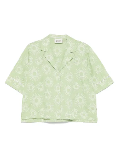 Scotch & Soda camisa con bordado floral