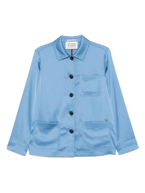 Scotch & Soda camisa de satén manga larga