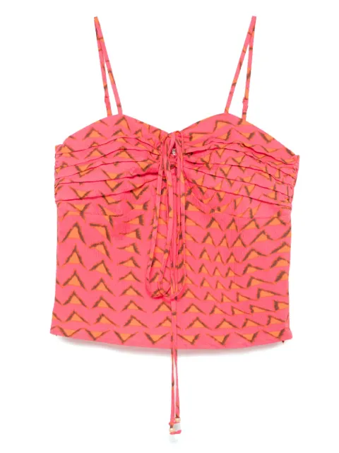 Scotch & Soda top de tejido seersucker