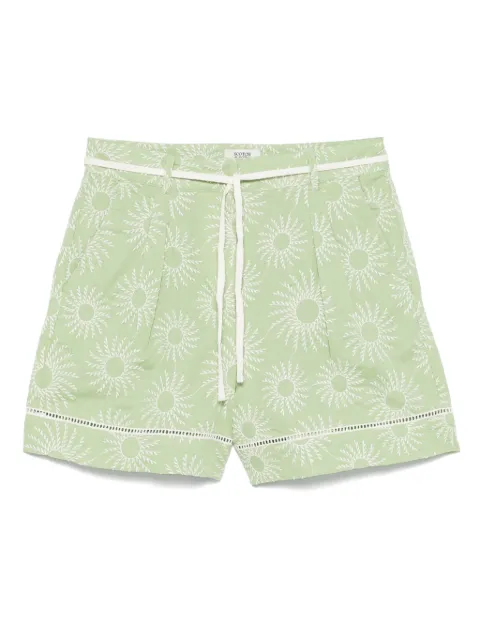 Scotch & Soda shorts de seda con bordado floral