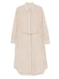 Scotch & Soda striped midi dress - Neutrals