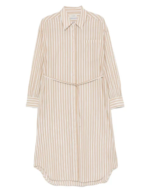 Scotch & Soda vestido midi con rayas estampadas