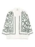 Scotch & Soda oversized printed blouse - White