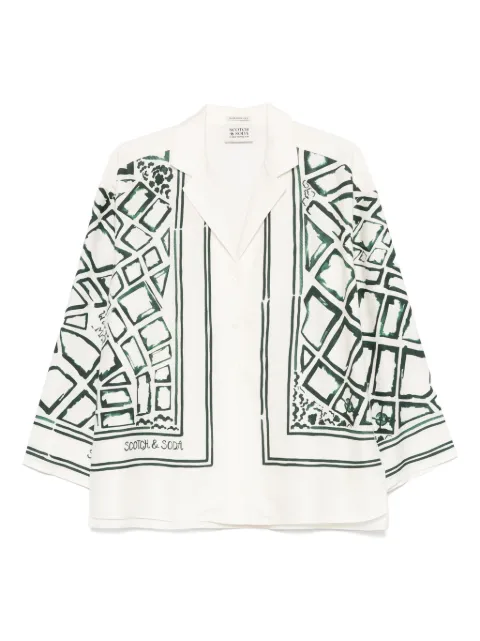 Scotch & Soda oversized printed blouse