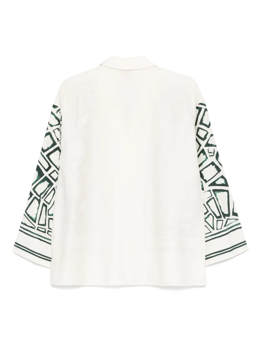 Scotch & Soda oversized printed blouse - Wit