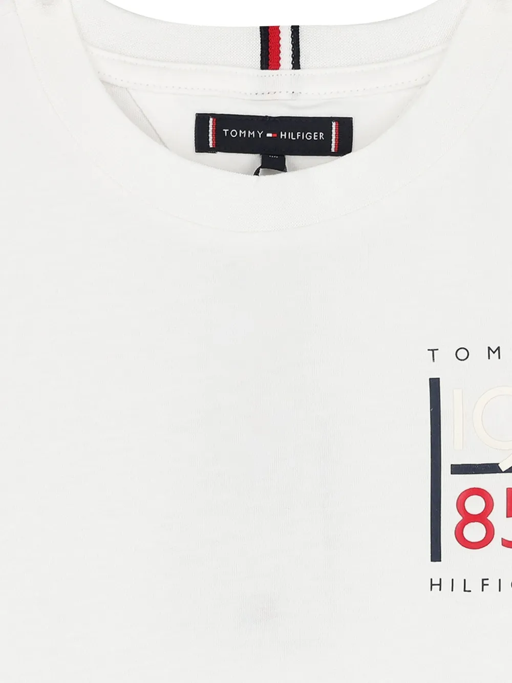 Tommy Hilfiger Junior Katoenen T-shirt Wit
