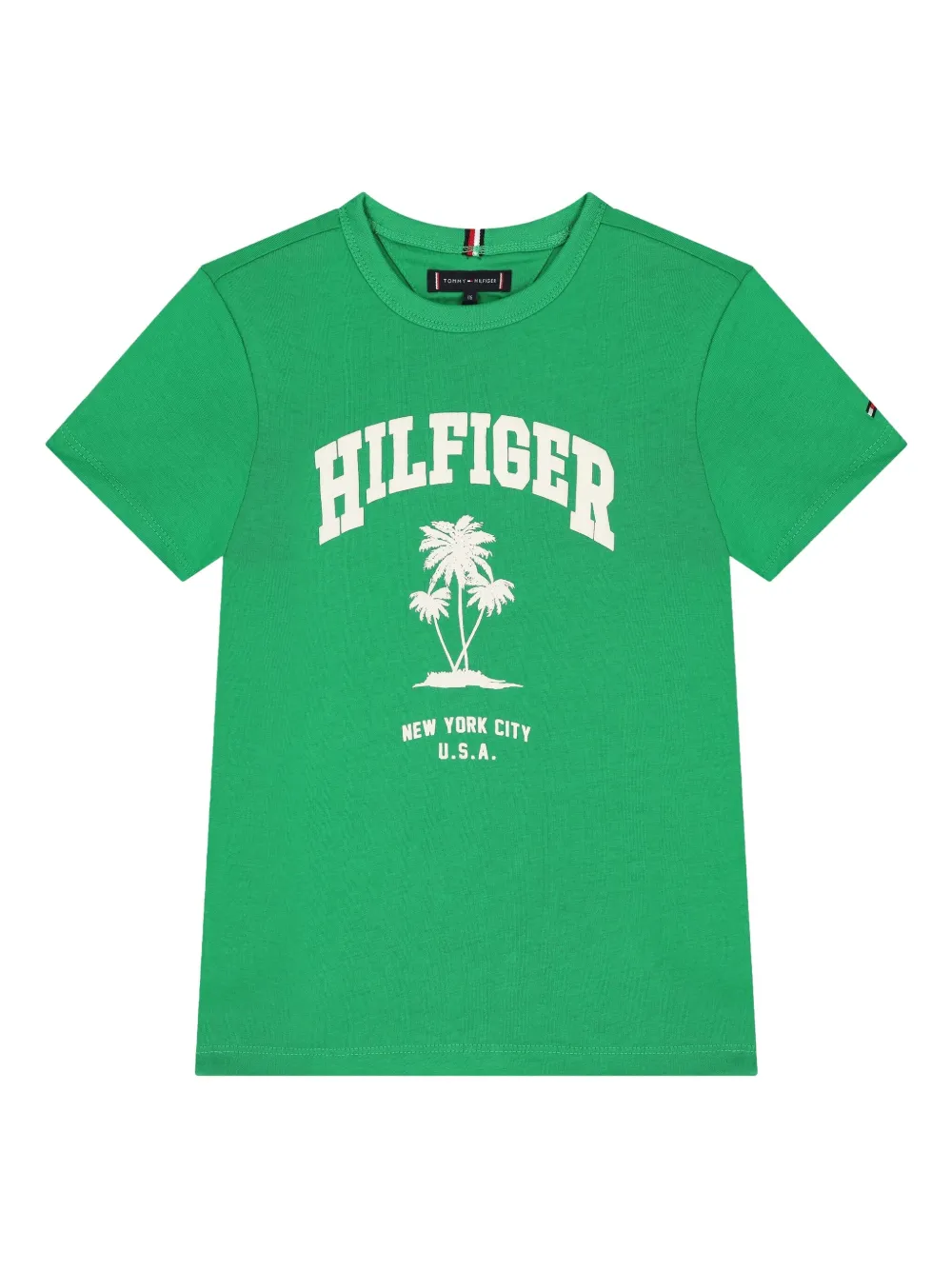 Tommy Hilfiger Junior playera de algodón | verde | Image 1