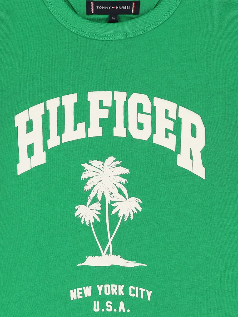 Tommy Hilfiger Junior Katoenen T-shirt Groen