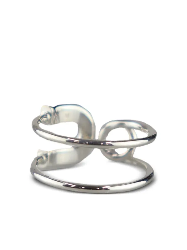 AMBUSH Safety Pin Ring | Silver | FARFETCH KW