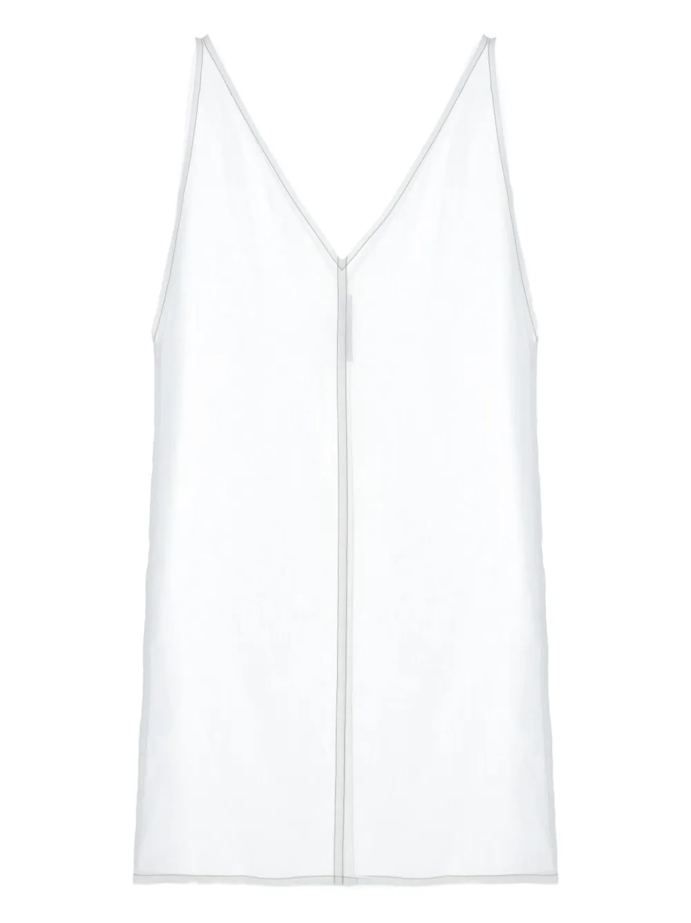 Carven Vネック ドレス - ホワイト Carven Vネック ドレス - ホワイト