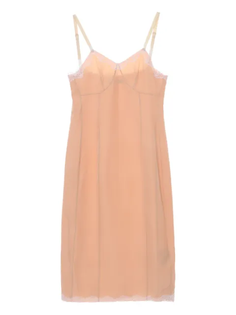 Carven lace-trim slip dress