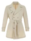 Barba double-breasted trench coat - Neutrals