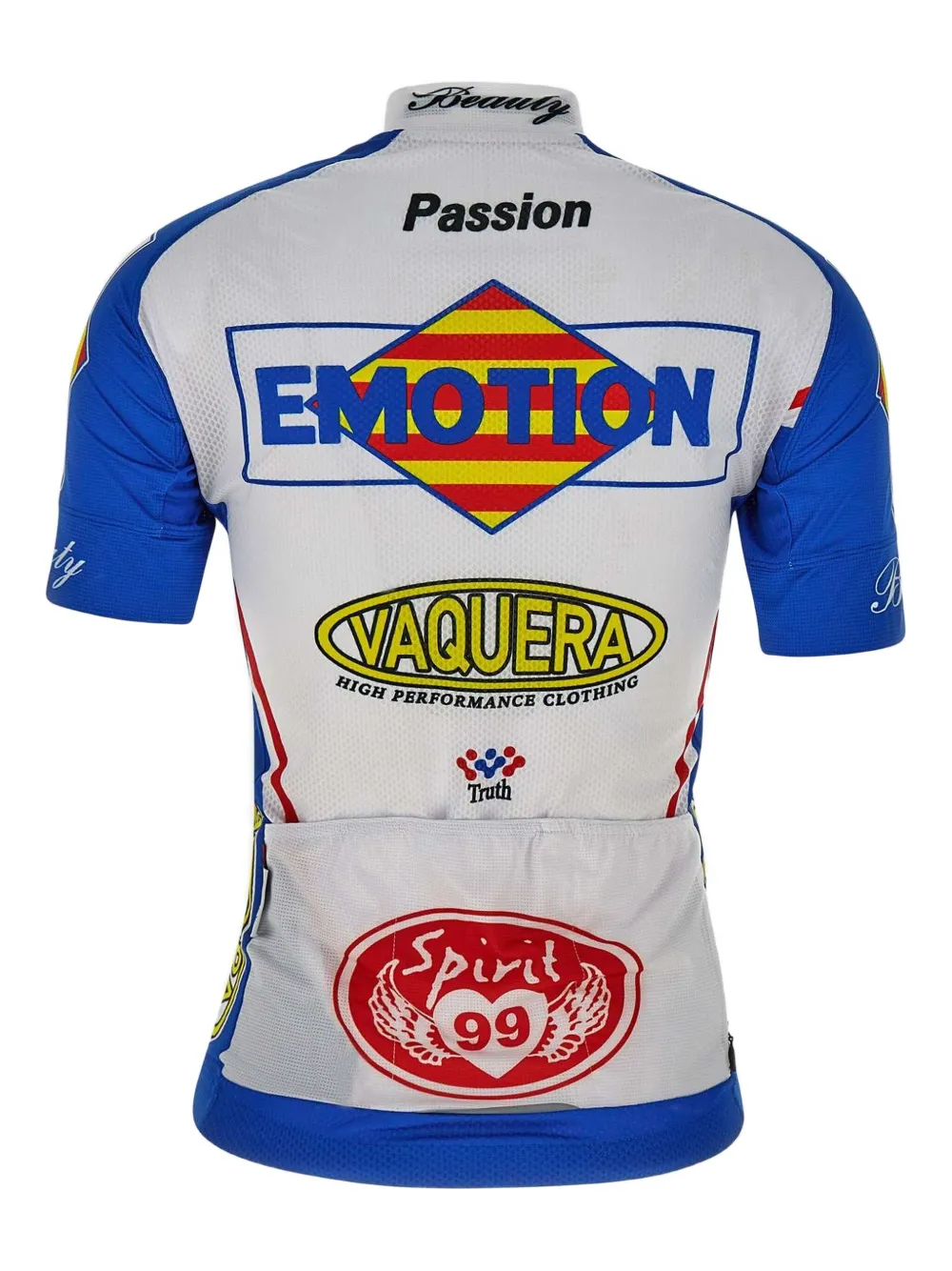 Vaquera Polotop met tekst - Wit