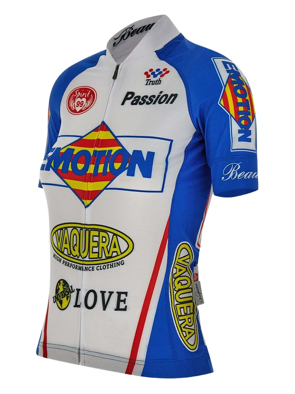 Vaquera Polotop met tekst Wit