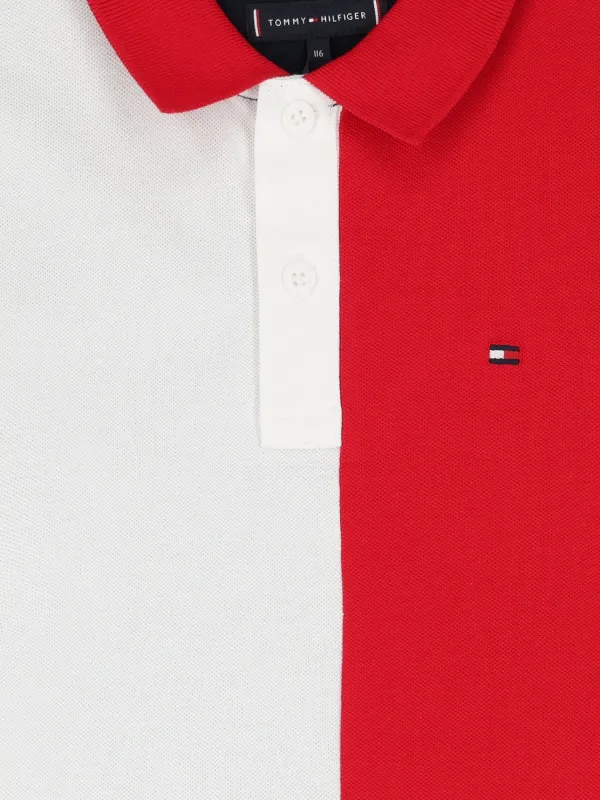 Tommy Hilfiger Junior Cotton Polo Shirt Red FARFETCH TR