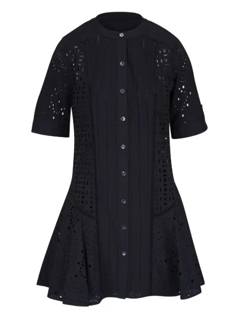 Veronica Beard vestido camisero con detalle bordado