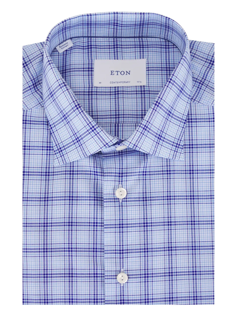 Eton check-pattern shirt | Blue | Image 1