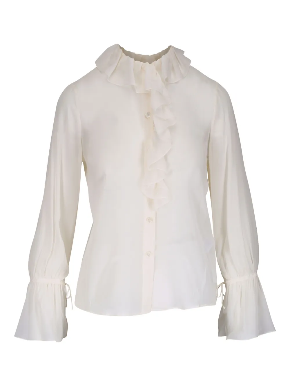 Nili Lotan Shirt met ruches Wit