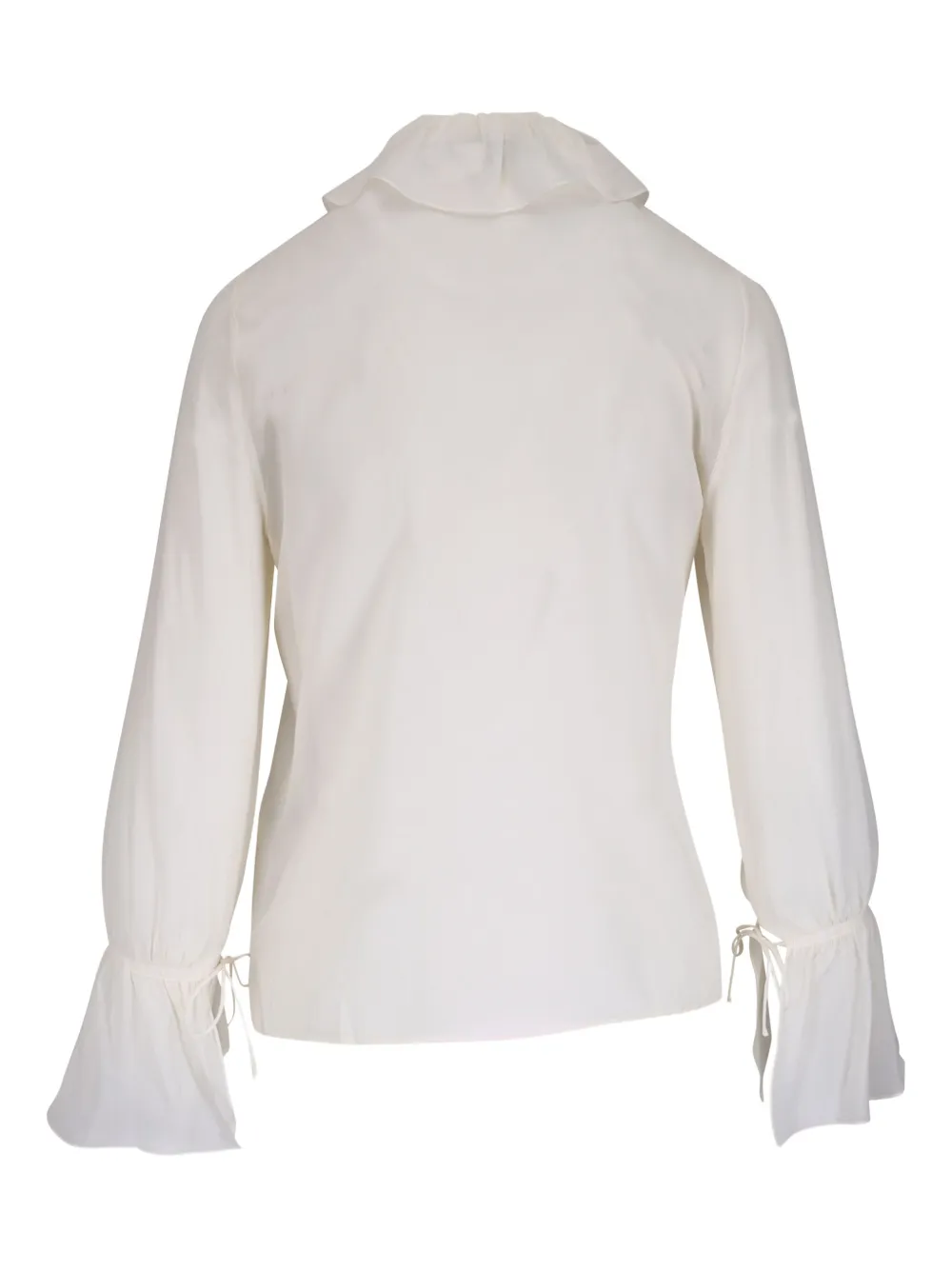 Nili Lotan ruffle-detail blouse - Wit