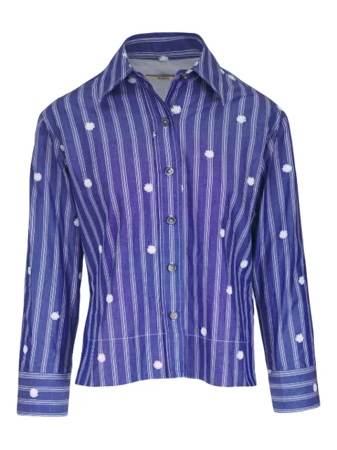 Odeeh floral-embroidered shirt
