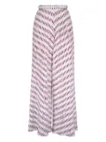 Peter Cohen patterned trousers - White