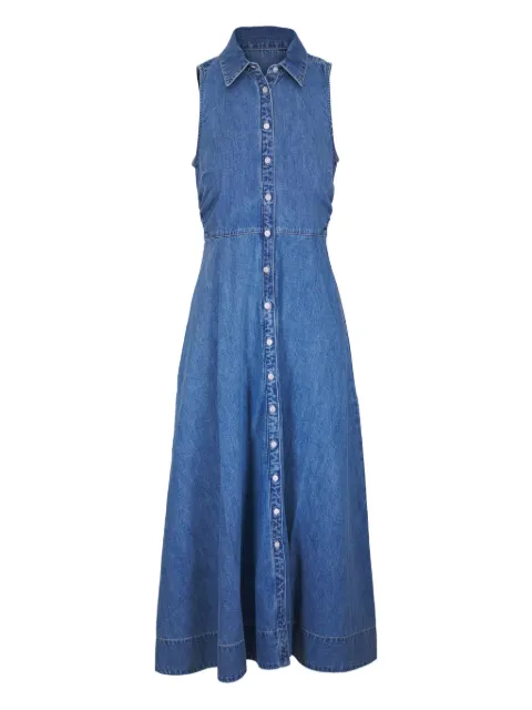 Veronica Beard denim maxi dress