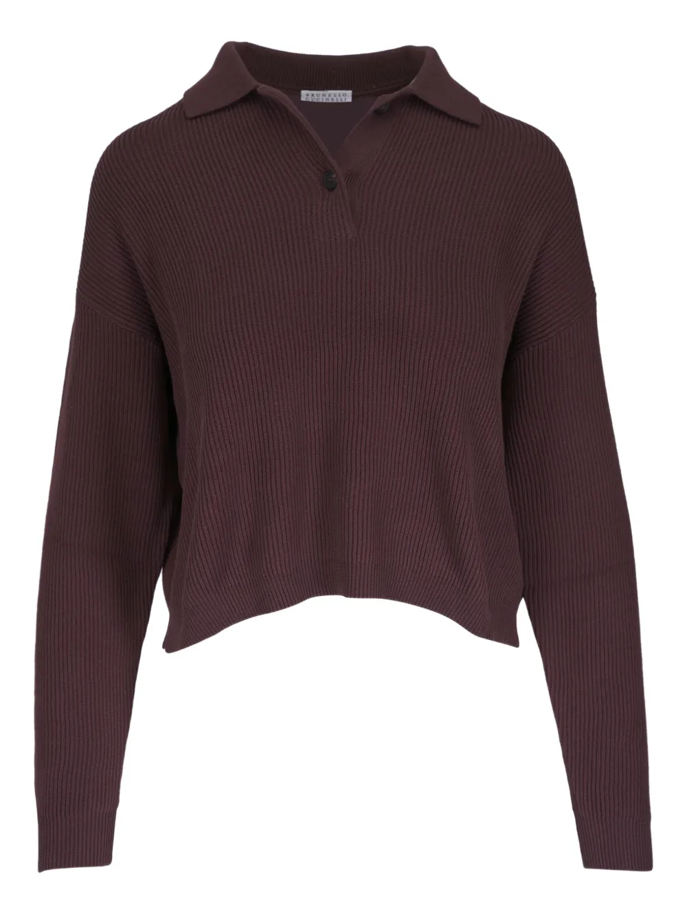 Brunello Cucinelli ribbed-knit jumper | Brown | Image 1