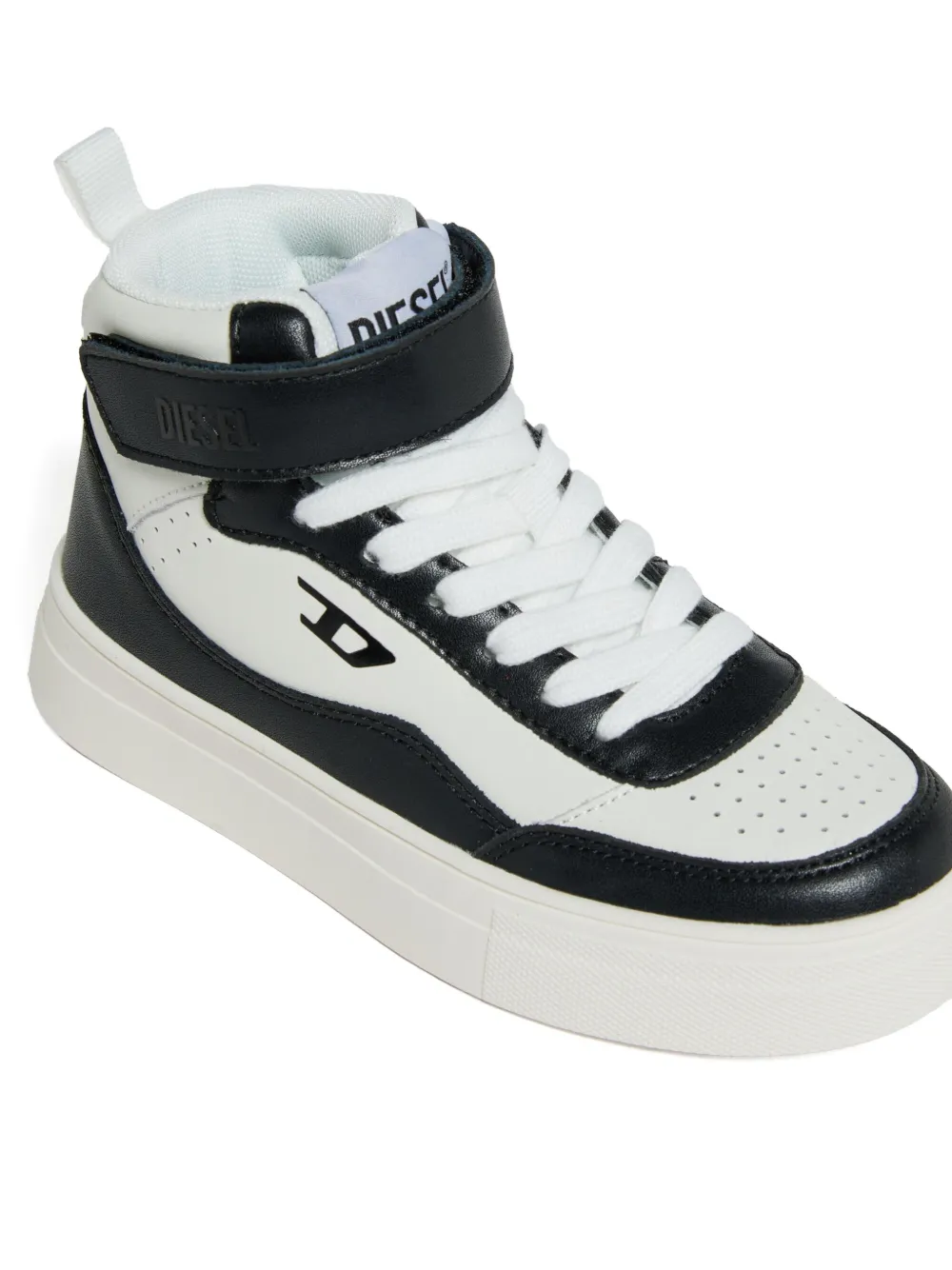 Diesel Kids Tracker D leren sneakers Wit