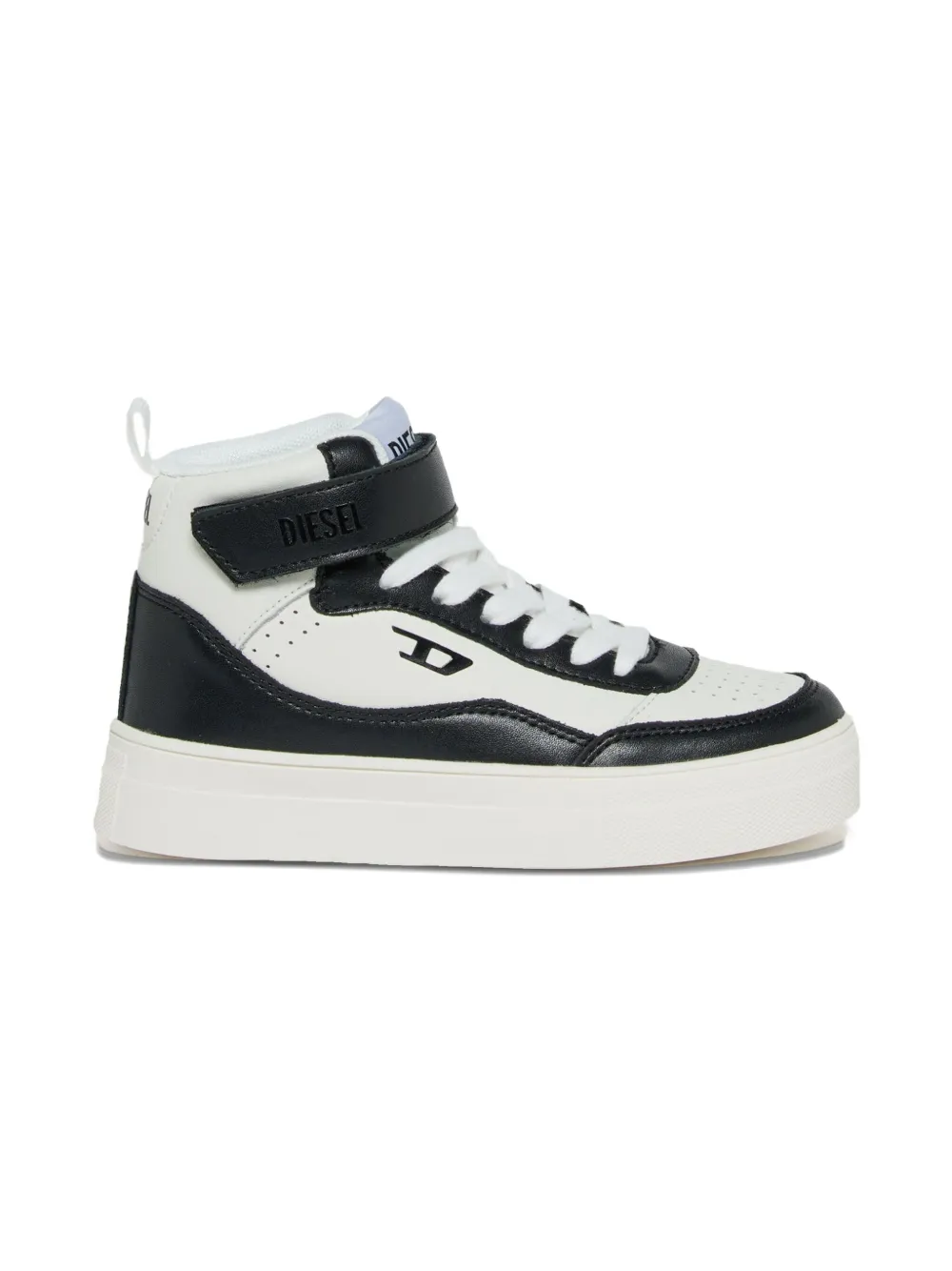 Diesel Kids Tracker D leren sneakers Wit