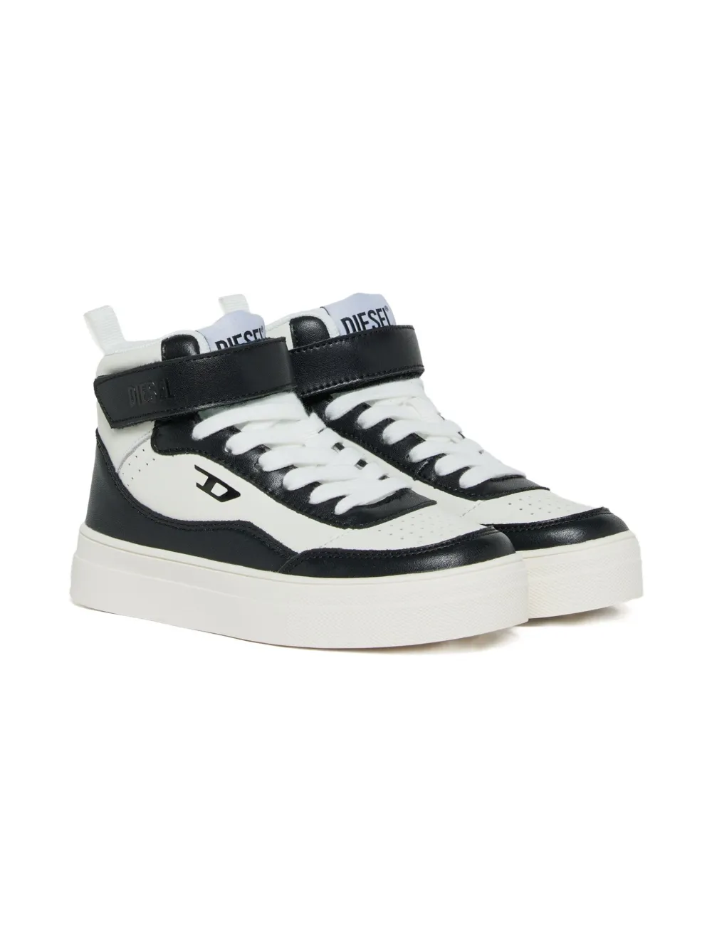 Diesel Kids Tracker D leren sneakers Wit