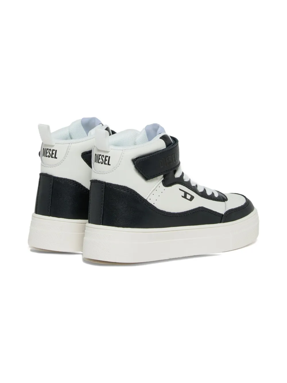 Diesel Kids Tracker D leren sneakers Wit