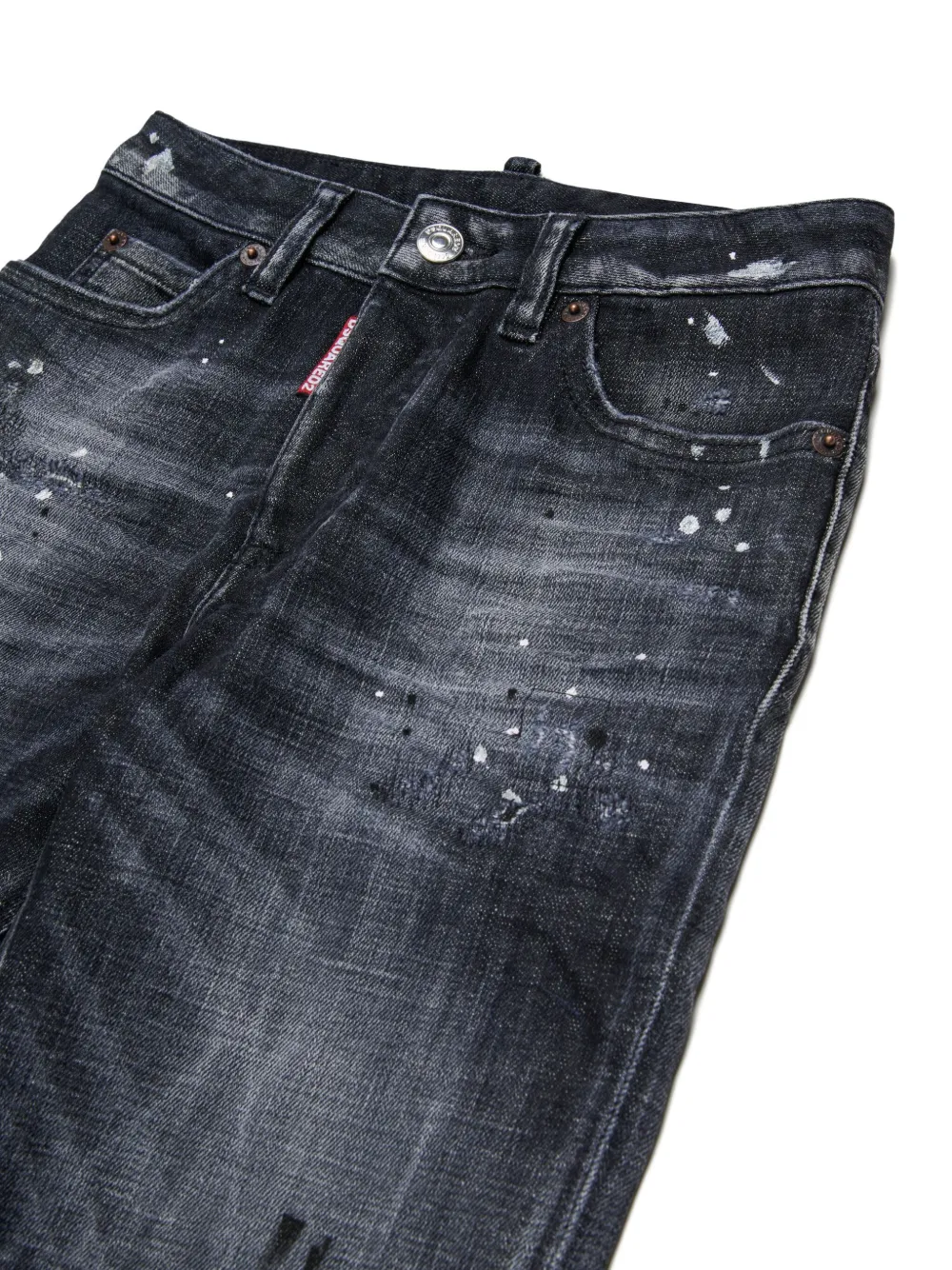 DSQUARED2 KIDS Katoenen jeans Zwart